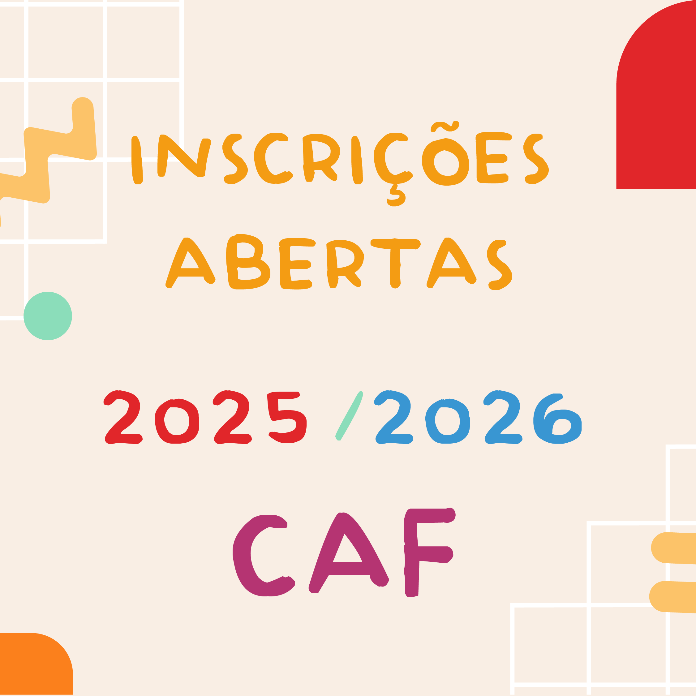 Inscrições Abertas 2025/2026